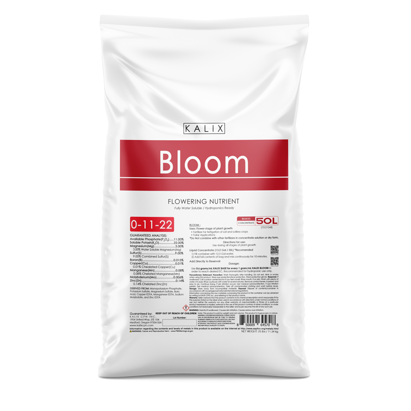 KALIX Bloom Soluble 25 lb | Professional-Grade Nutrient for Flowering ...